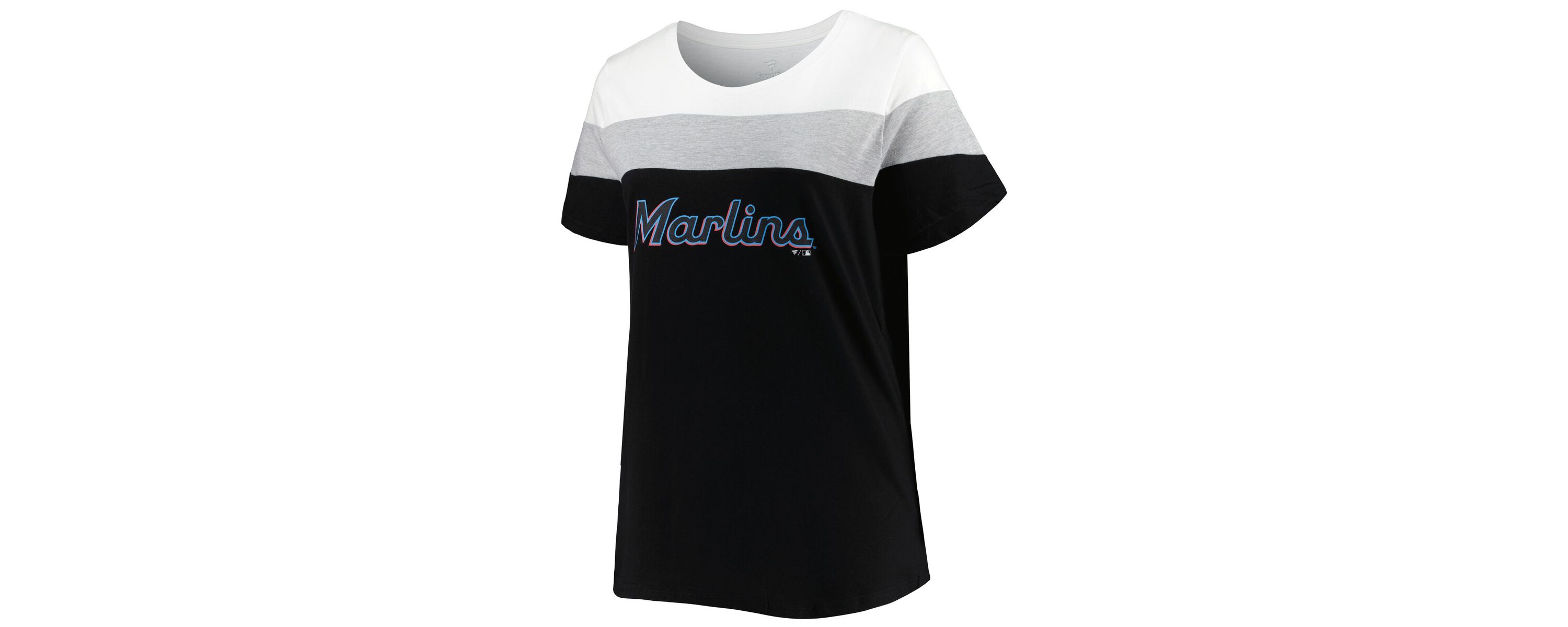 MLB Miami Marlins Plus Size Colorblock T-Shirt