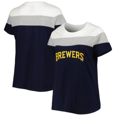 MLB Milwaukee Brewers Plus Colorblock T-Shirt