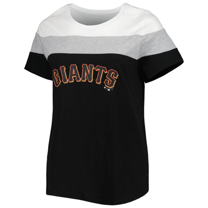 MLB San Francisco Giants Plus Size Colorblock T-Shirt