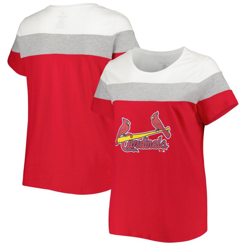 MLB St. Louis Cardinals Plus Size Colorblock T-Shirt