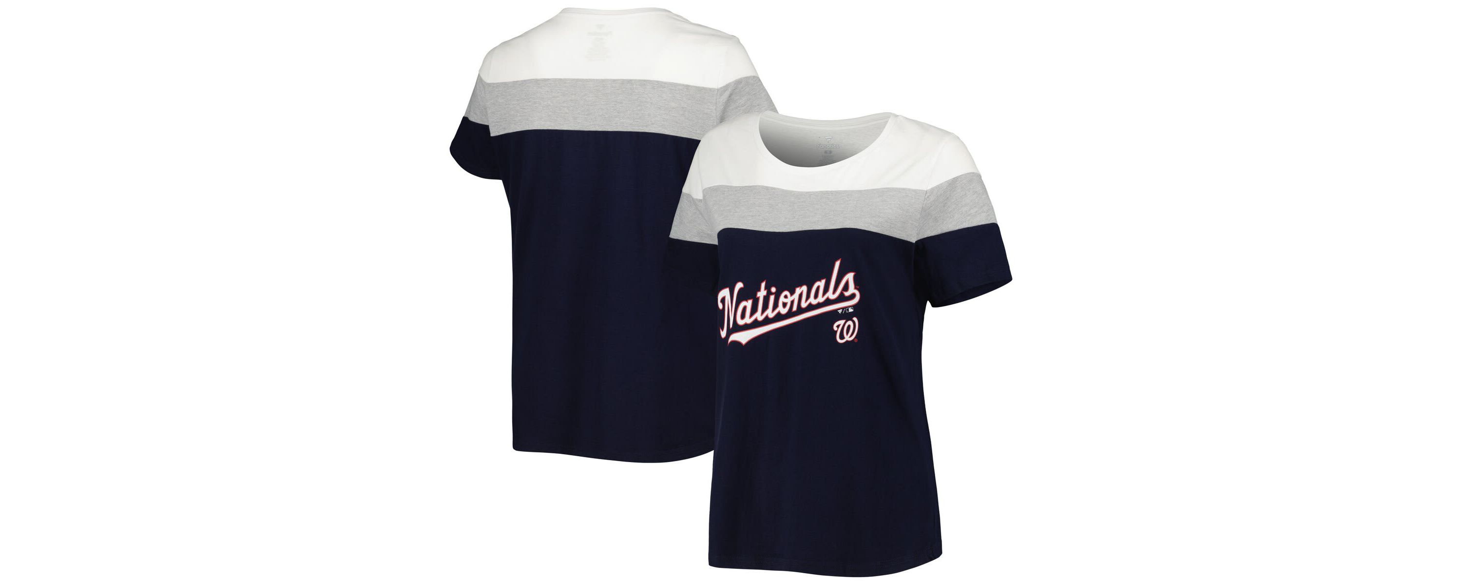 MLB Washington Nationals Plus Size Colorblock T-Shirt