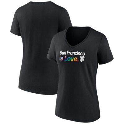 MLB San Francisco Giants Plus Pride V-Neck T-Shirt