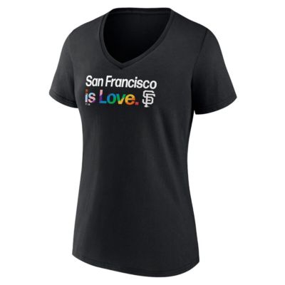 MLB San Francisco Giants Plus Pride V-Neck T-Shirt