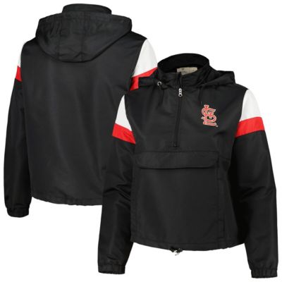 MLB St. Louis Cardinals Plus Anorak Quarter-Zip Hoodie Jacket