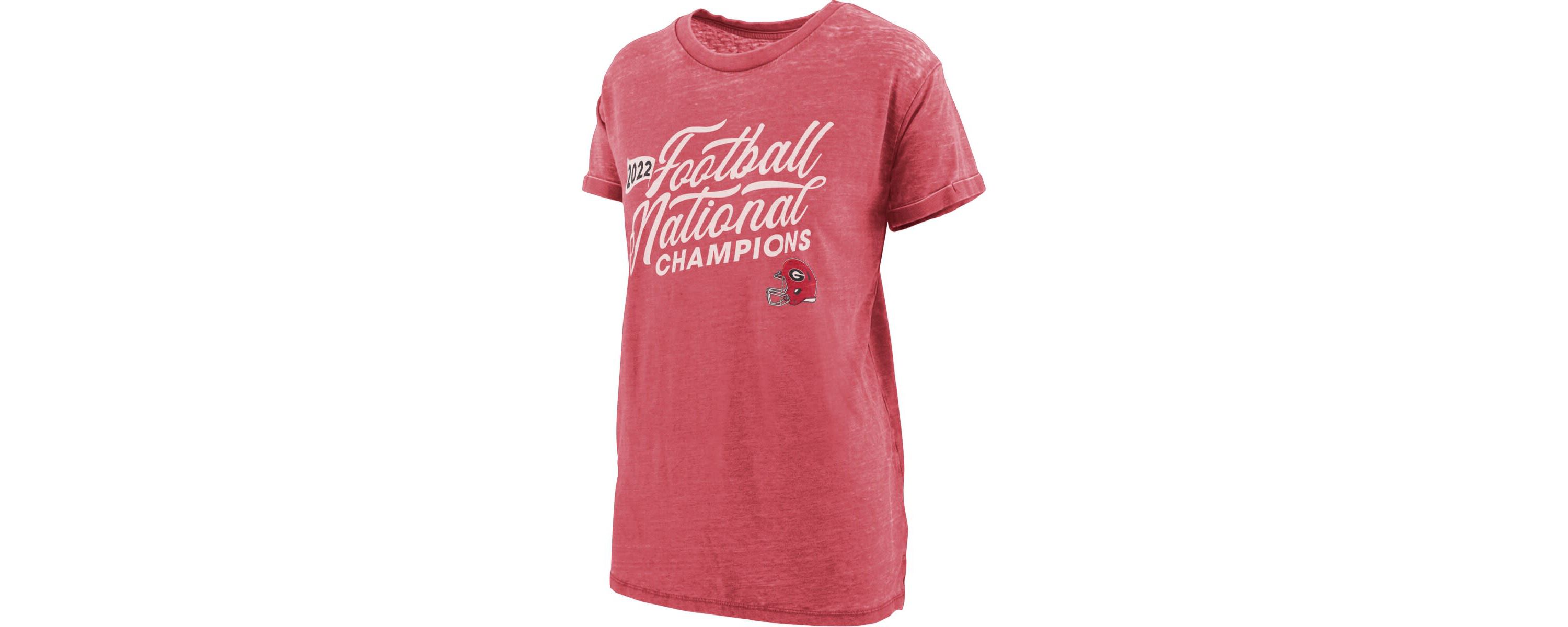NCAA Georgia Bulldogs NCAA Football Playoff 2022 National s Relaxed Fit Melange T-Shirt