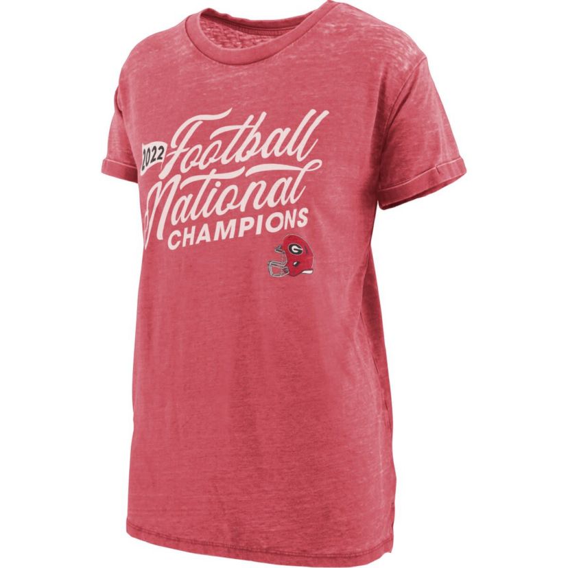 NCAA Georgia Bulldogs NCAA Football Playoff 2022 National s Relaxed Fit Melange T-Shirt