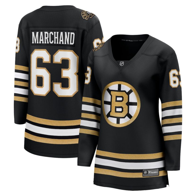 NHL Fanatics Brad Marchand 100th Anniversary Breakaway Jersey