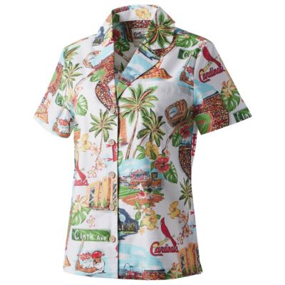 MLB St. Louis Cardinals Scenic Camp Button-Up Shirt