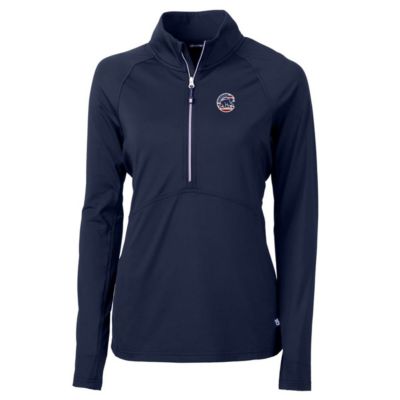 MLB Chicago Cubs Americana Logo Adapt Eco Knit Stretch Recycled Half-Zip Pullover Top