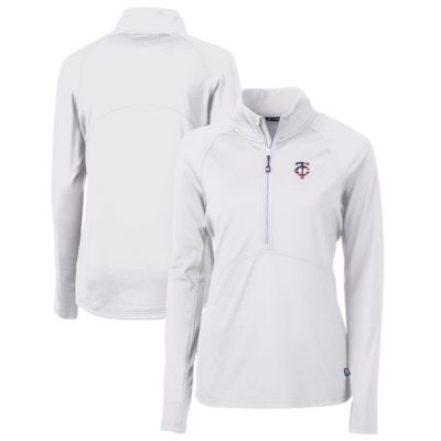 MLB Minnesota Twins Americana Logo Adapt Eco Knit Stretch Recycled Half-Zip Pullover Top