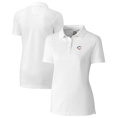 MLB Cincinnati Reds Americana Logo Advantage DryTec Tri-Blend Pique Polo