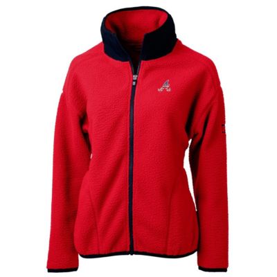 MLB Atlanta Braves Americana Logo Cascade Eco Sherpa Full-Zip Fleece Jacket