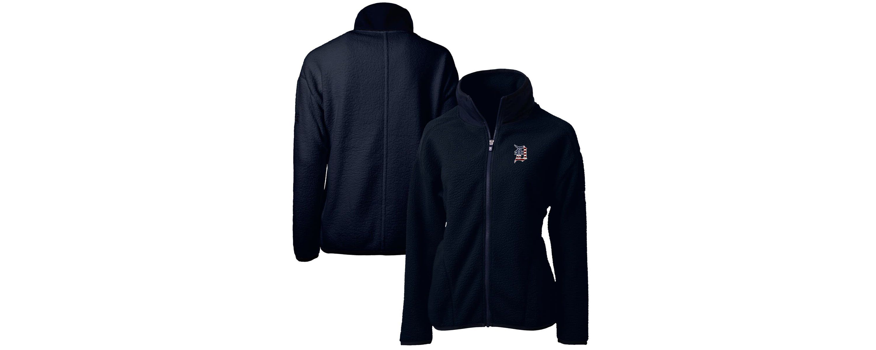 MLB Detroit Tigers Americana Logo Cascade Eco Sherpa Full-Zip Fleece Jacket