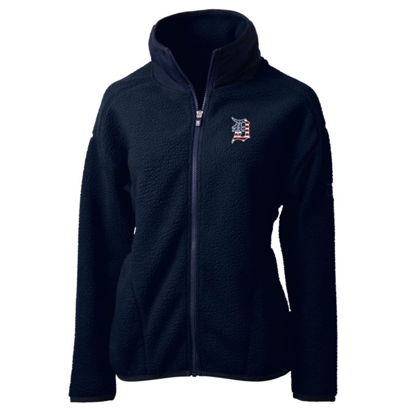 MLB Detroit Tigers Americana Logo Cascade Eco Sherpa Full-Zip Fleece Jacket