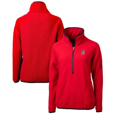 MLB Seattle Mariners Americana Logo Cascade Eco Sherpa Fleece Half-Zip Pullover Jacket