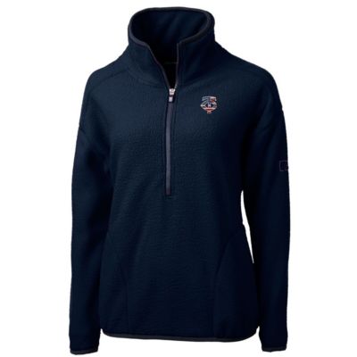 MLB Minnesota Twins Americana Logo Cascade Eco Sherpa Fleece Half-Zip Pullover Jacket