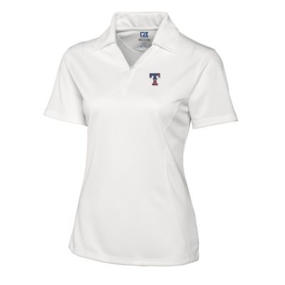 MLB Texas Rangers Americana Logo DryTec Genre Textured Solid Polo