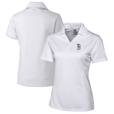 Boston Red Sox MLB Americana Logo DryTec Genre Textured Solid Polo