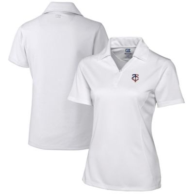 MLB Minnesota Twins Americana Logo DryTec Genre Textured Solid Polo