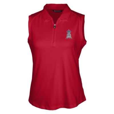 MLB Los Angeles Angels Americana Logo DryTec Forge Stretch Sleeveless Polo