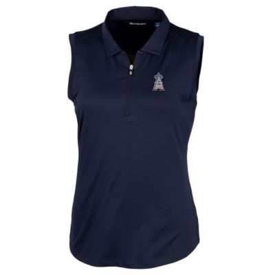 MLB Los Angeles Angels Americana Logo DryTec Forge Stretch Sleeveless Polo