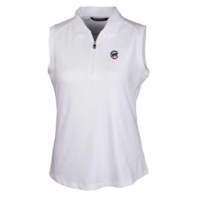 MLB Chicago Cubs Americana Logo DryTec Forge Stretch Sleeveless Polo