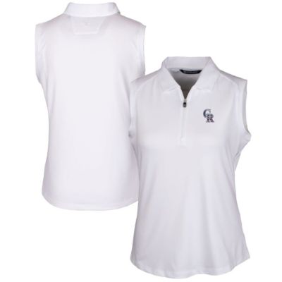 MLB Colorado Rockies Americana Logo DryTec Forge Stretch Sleeveless Polo