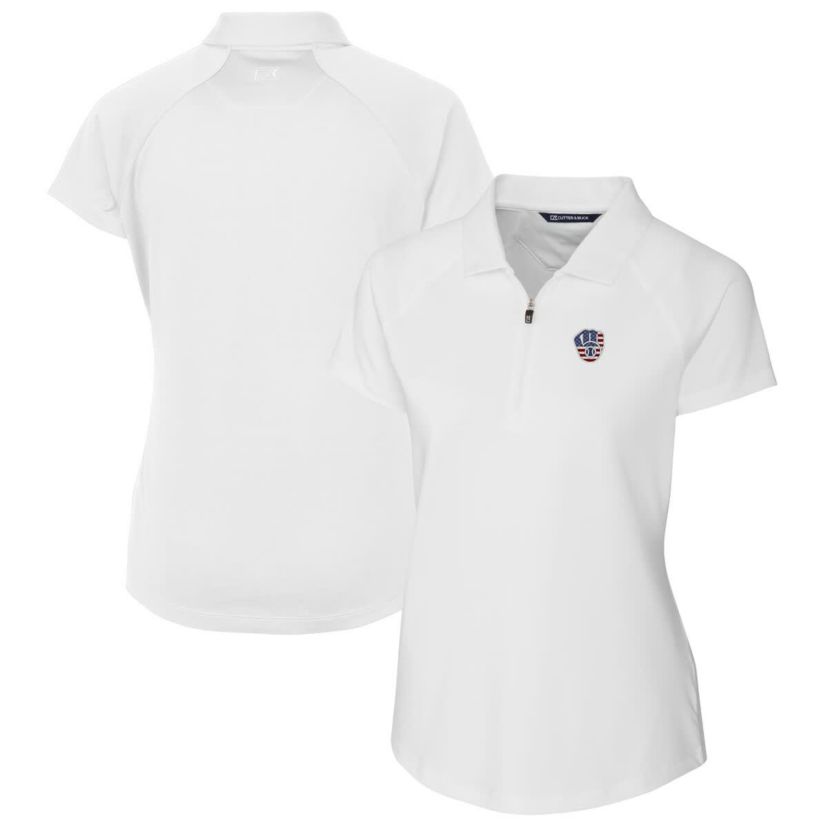 MLB Milwaukee Brewers Americana Logo DryTec Forge Stretch Polo