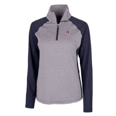 MLB Arizona Diamondbacks Americana Logo Forge Tonal Stripe Stretch Half-Zip Pullover Top