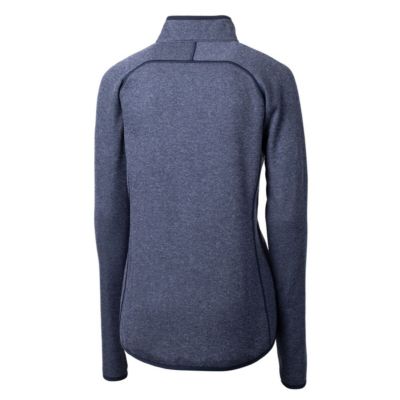 MLB Heather Tampa Bay Rays Americana Logo Mainsail Sweater-Knit Full-Zip Jacket