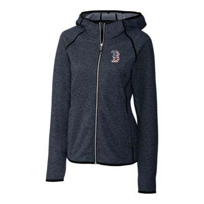 Boston Red Sox MLB Heather Americana Logo Mainsail Sweater-Knit Full-Zip Hoodie