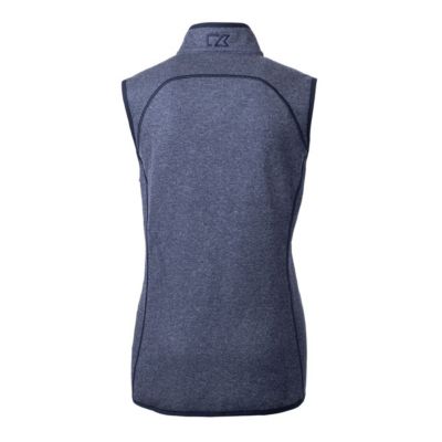 MLB Heather Tampa Bay Rays Americana Logo Mainsail Sweater-Knit Full-Zip Vest