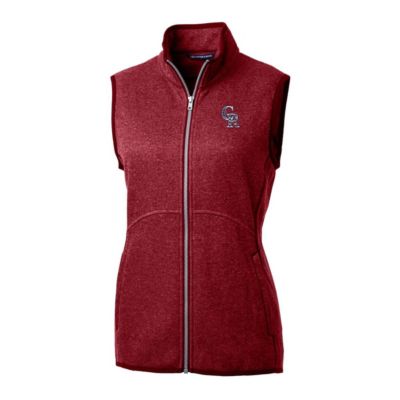 MLB Colorado Rockies Americana Logo Mainsail Sweater-Knit Full-Zip Vest