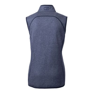 MLB Heather Minnesota Twins Americana Logo Mainsail Sweater-Knit Full-Zip Vest