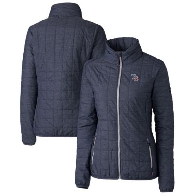 MLB Heather Tampa Bay Rays Americana Logo Rainier PrimaLoft Eco Insulated Full-Zip Puffer Jacket