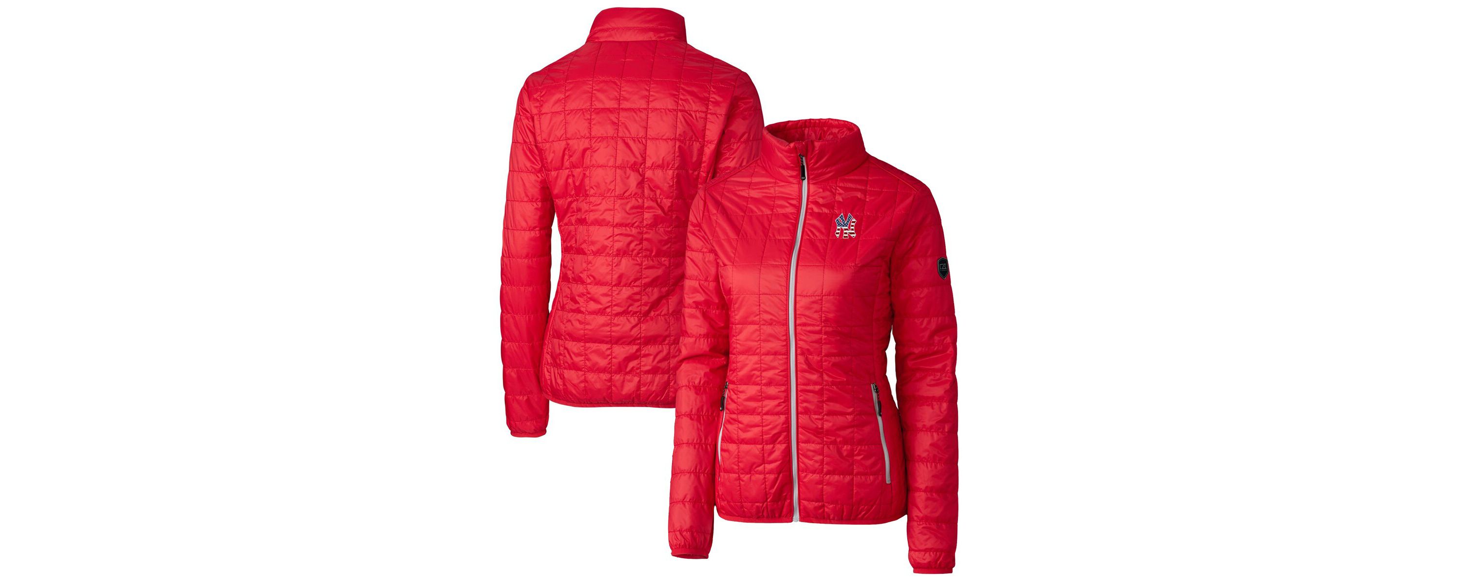 MLB New York Yankees Americana Logo Rainier PrimaLoft Eco Insulated Full-Zip Puffer Jacket