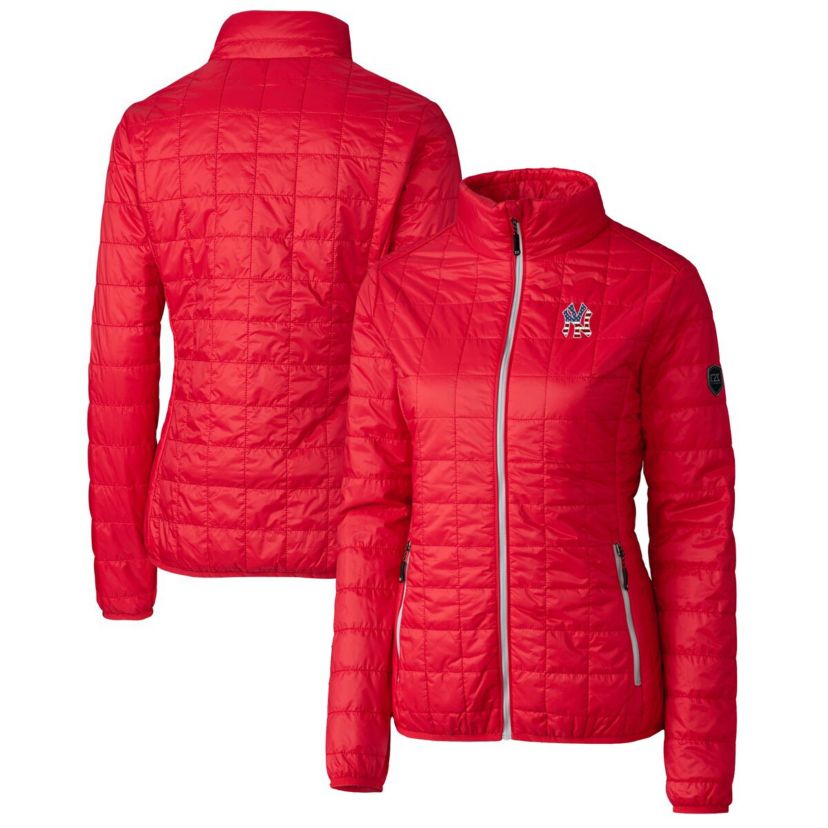 MLB New York Yankees Americana Logo Rainier PrimaLoft Eco Insulated Full-Zip Puffer Jacket