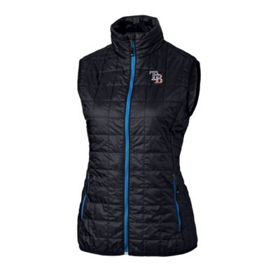 MLB Tampa Bay Rays Americana Logo Rainier PrimaLoft Womens Eco Insulated Full-Zip Puffer Vest