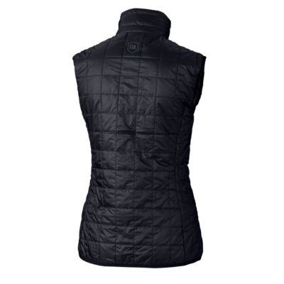 MLB Tampa Bay Rays Americana Logo Rainier PrimaLoft Womens Eco Insulated Full-Zip Puffer Vest