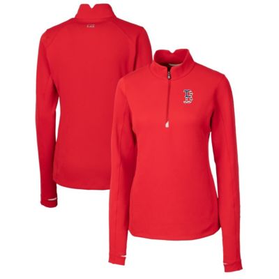 Boston Red Sox MLB Americana Logo DryTec Traverse Stretch Quarter-Zip Pullover Top