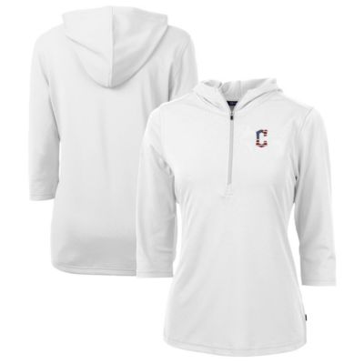 MLB Cleveland Guardians Americana Logo DryTec Virtue Eco Pique Recycled Half-Zip Pullover Hoodie