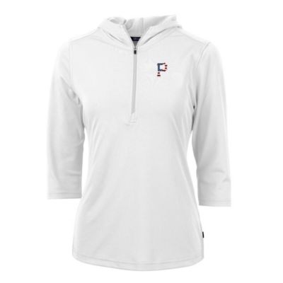 MLB Pittsburgh Pirates Americana Logo DryTec Virtue Eco Pique Recycled Half-Zip Pullover Hoodie