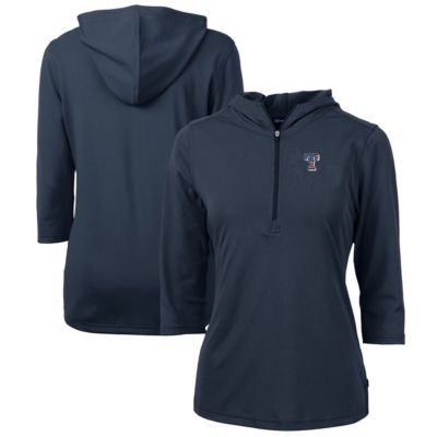 MLB Texas Rangers Americana Logo DryTec Virtue Eco Pique Recycled Half-Zip Pullover Hoodie