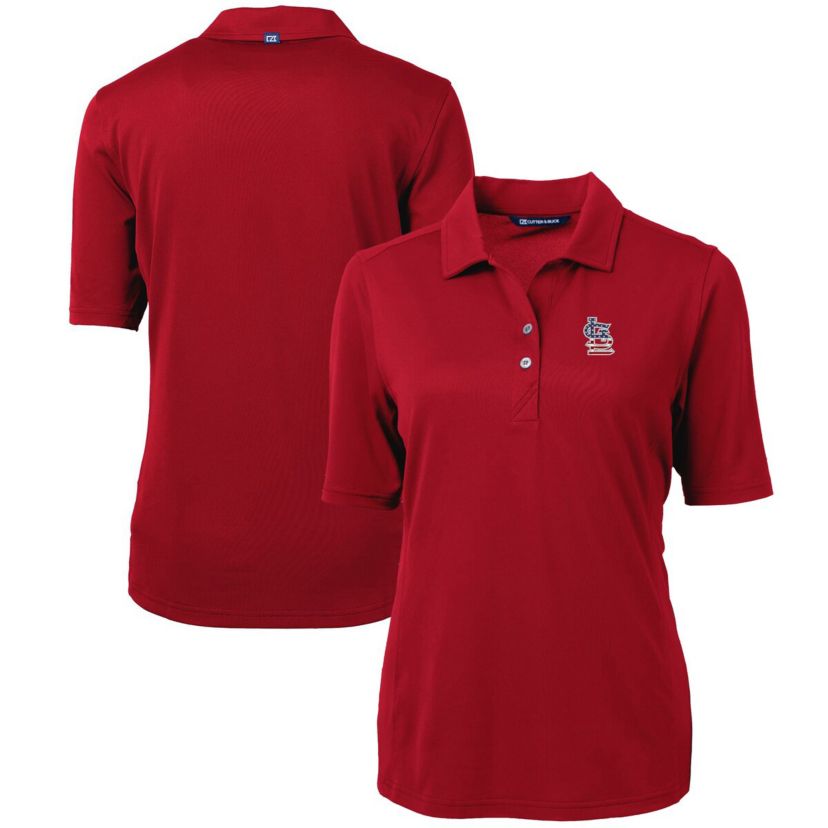 MLB St. Louis Cardinals Americana Logo DryTec Virtue Eco Pique Recycled Polo