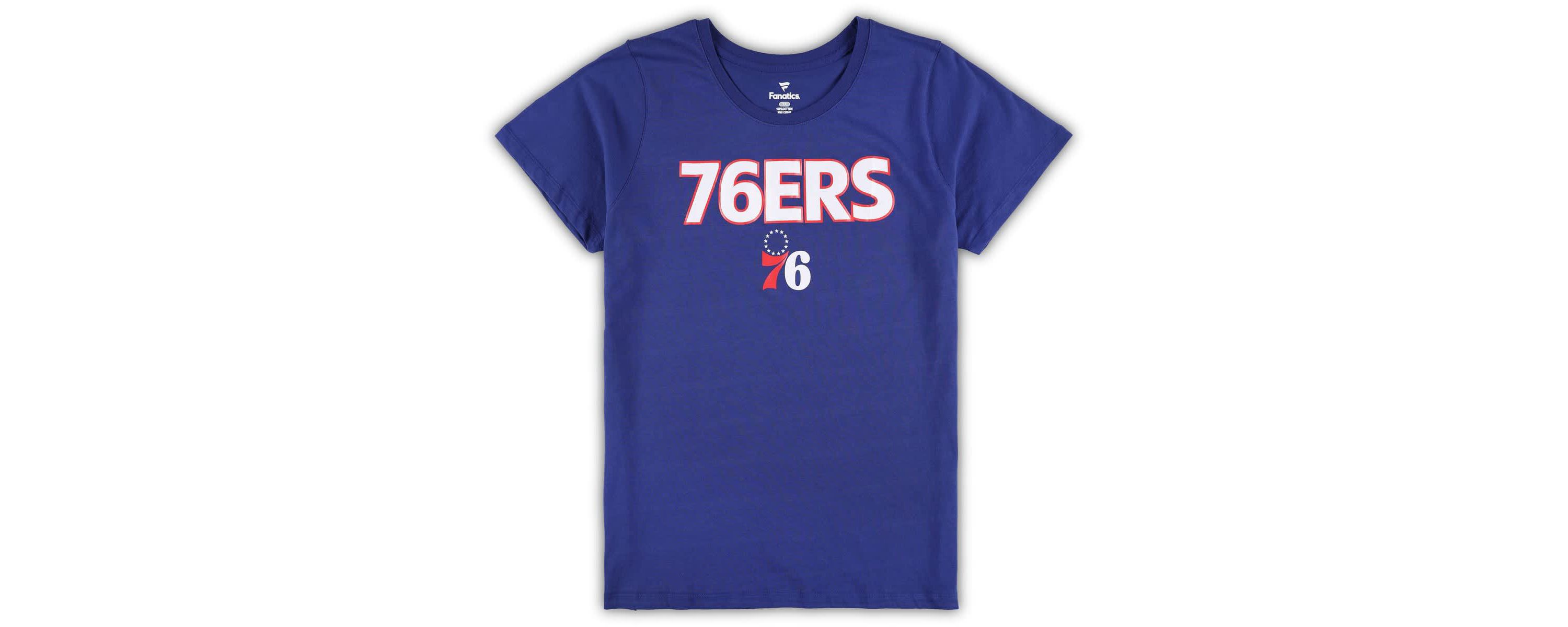 NBA Fanatics Philadelphia 76ers Plus Size T-Shirt & Shorts Combo Set