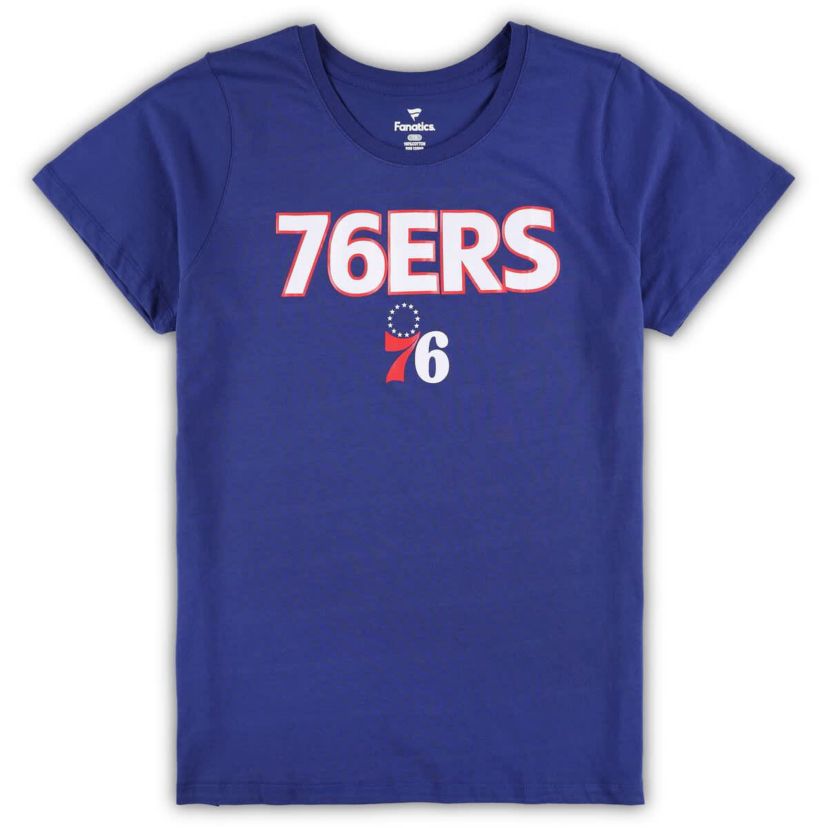 NBA Fanatics Philadelphia 76ers Plus Size T-Shirt & Shorts Combo Set