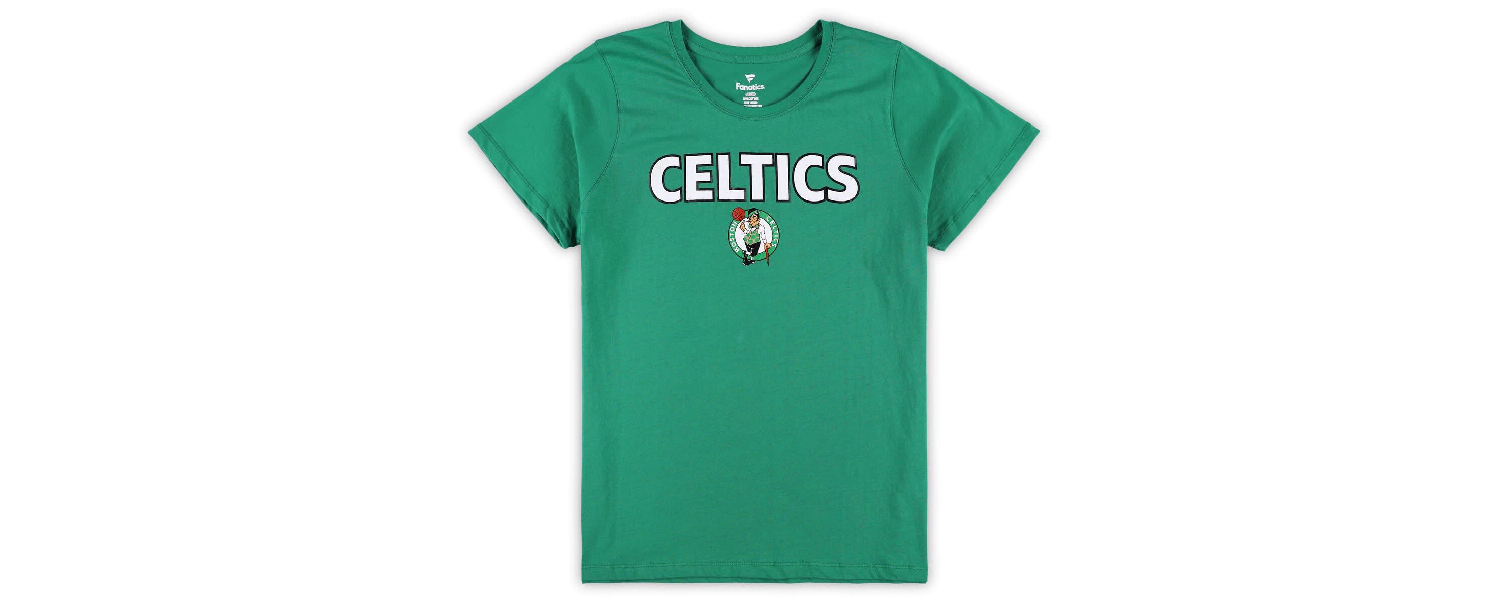 NBA Fanatics Kelly Boston Celtics Plus Size T-Shirt & Shorts Combo Set