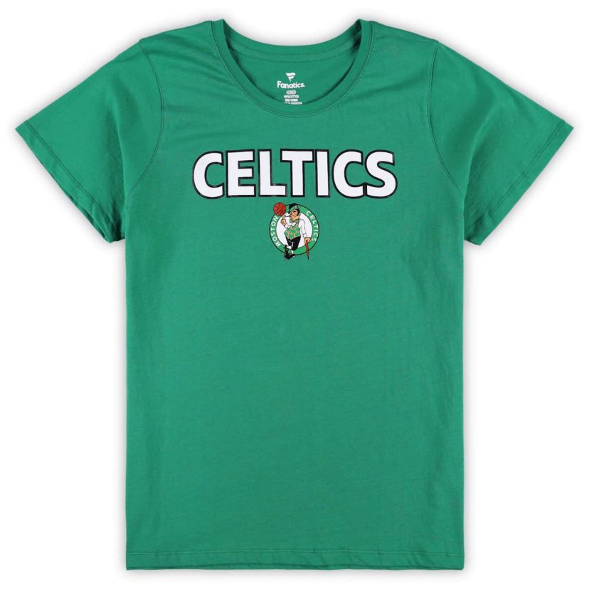 NBA Fanatics Kelly Boston Celtics Plus Size T-Shirt & Shorts Combo Set