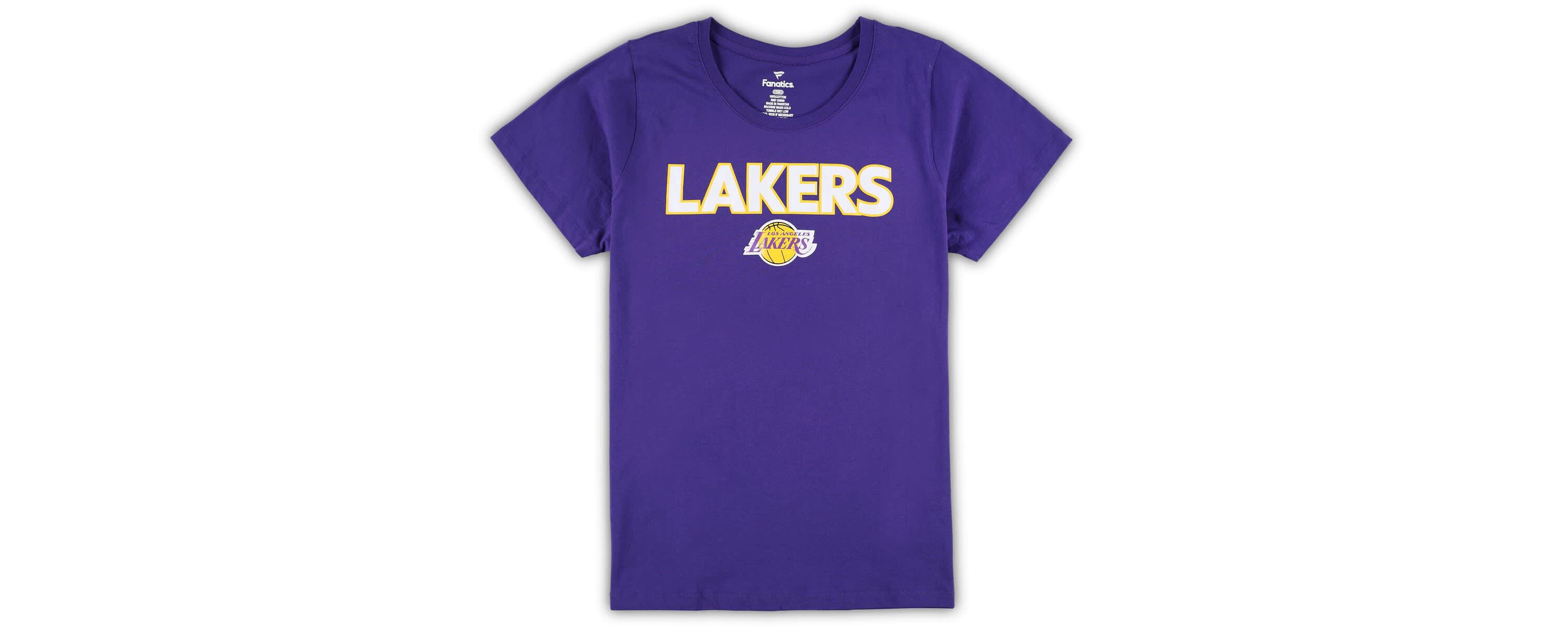 NBA Fanatics Los Angeles Lakers Plus Size T-Shirt & Shorts Combo Set