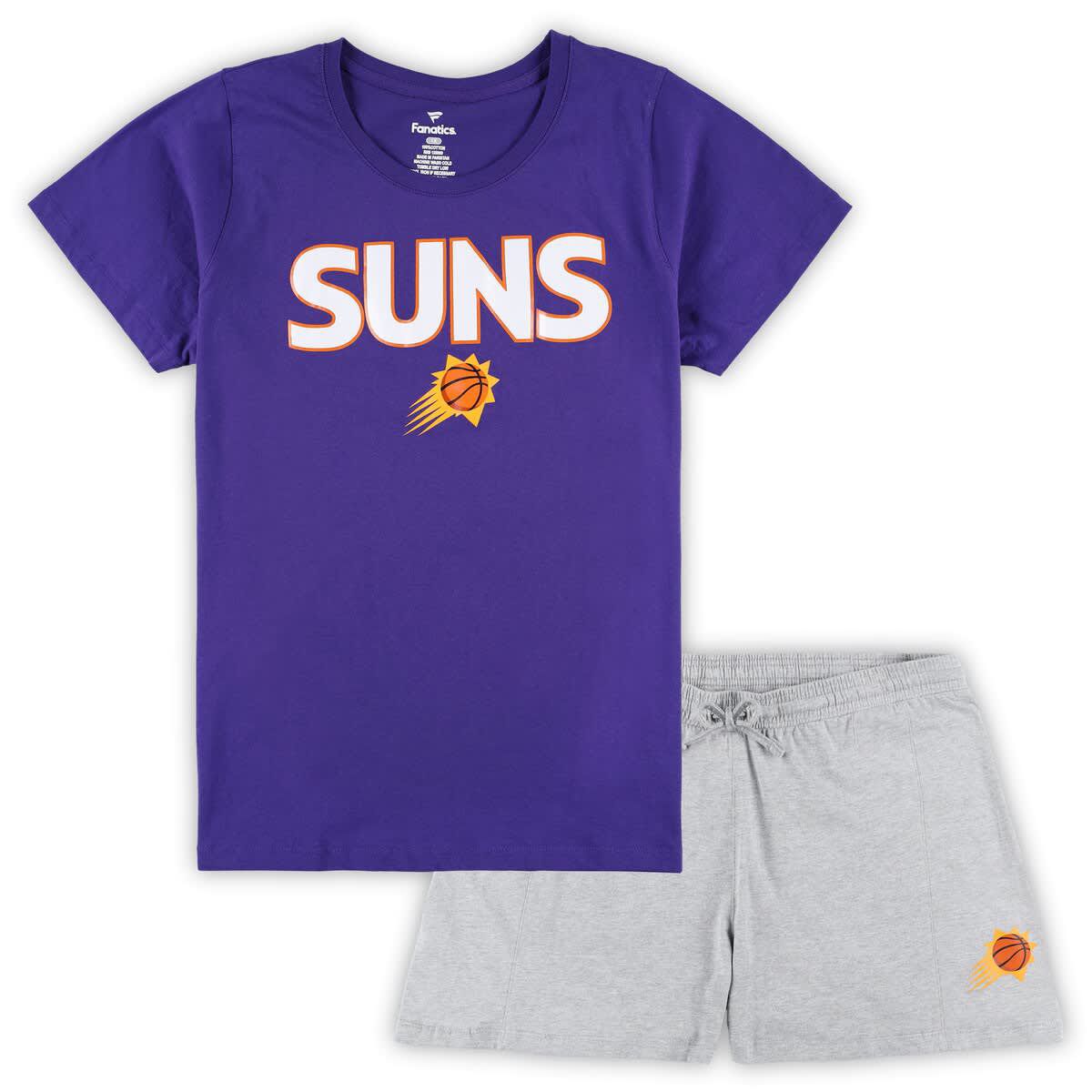 NBA Fanatics Phoenix Suns Plus Size T-Shirt & Shorts Combo Set